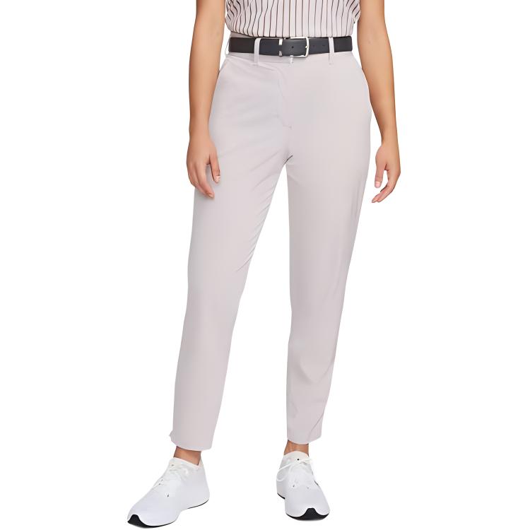 New Nike Dri FIT Tour Casual Pants Women's Gray Purple FD5609-019