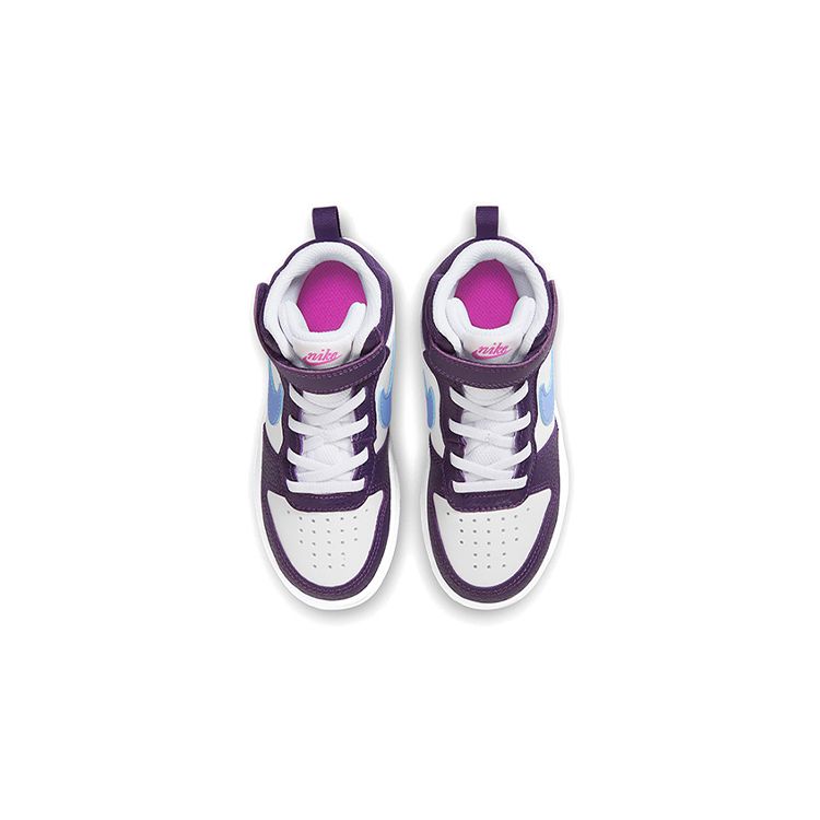Nike Mid 2 High Top Sneakers White Grape Kids Sneakers CD7783-106