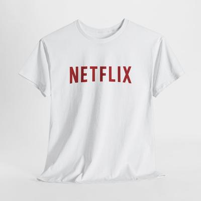 T-shirt Netflix – Maglietta Unisex in Cotone con Logo per Uomo Donna o Appassionati di Cinema