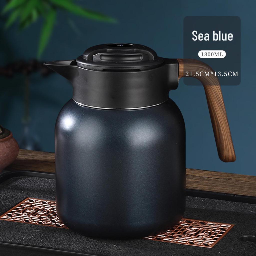 316 Stainless Steel Portable Insulated Teapot with Titanium Plating and Tea-Water Separation, Large Capacity for Stewing