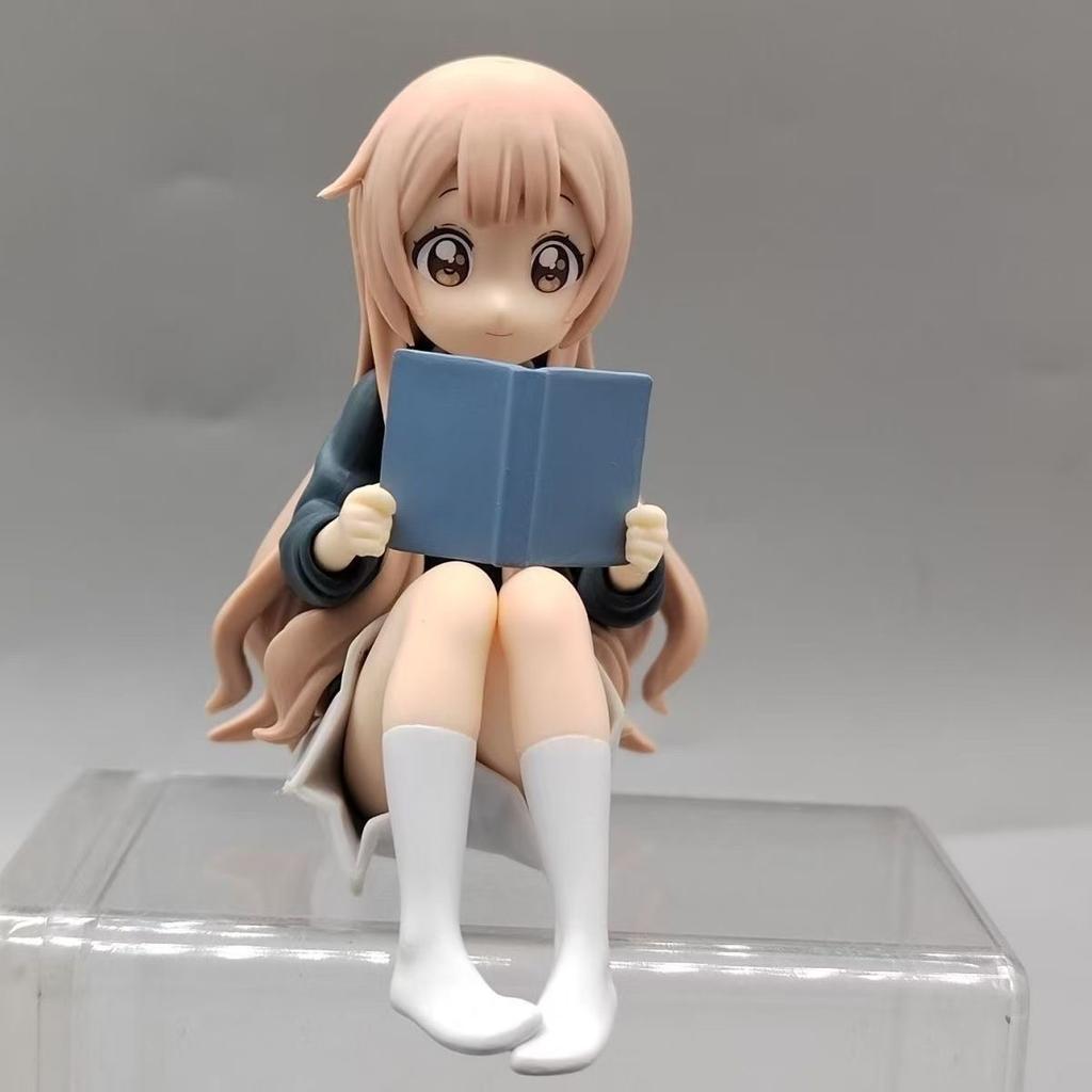 Girl Reads Books Noodle Stopper Sitting Position Action Figure Toy Anime Collectible Model Doll