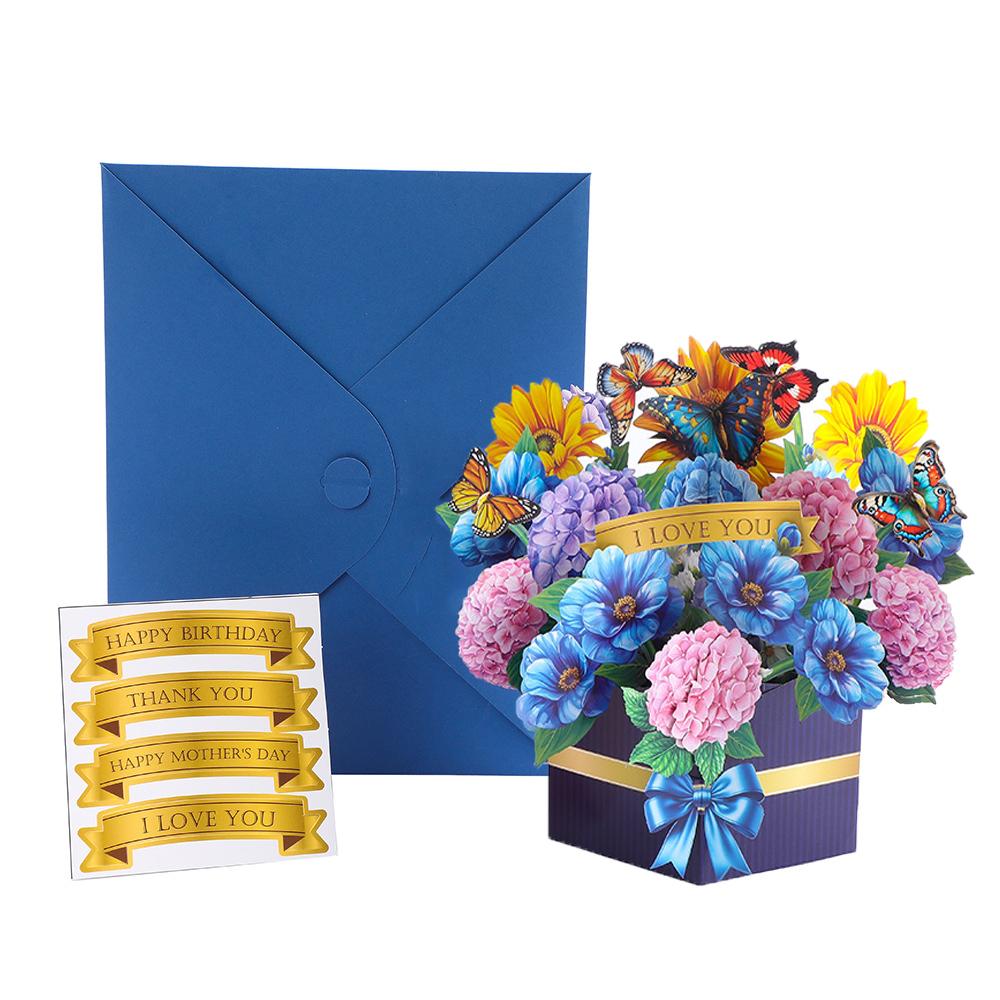 Paper Pop Up Floral Mother’s Day Card for Mom3D Floral Card Gifts for  Birthdays Anniversaries  Valentine's Day with Envelope