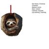 Forest Animal Christmas Ornament 2D Acrylic Owl Raccoon Koala Squirrel Xmas Tree Hanging Decoration for Tree Home Party Decor