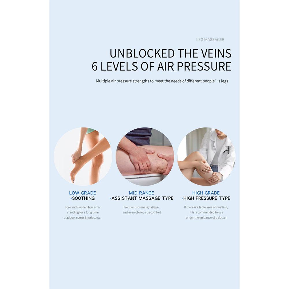 Hot Sale Air Compression Leg Massager for Sore Leg Relief, Muscle Relaxation, Fatigue Recovery & Thrombosis Prevention Women/Men