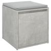 Drawer Box Concrete Grey 40.5 X 40 X 40 Cm Wood Based Material