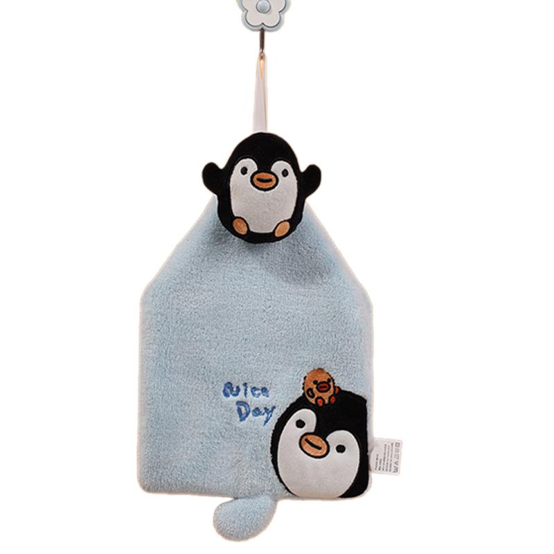 

Милые детские полотенца для рук с мультяшными животными, мягкие коралловые вельветы, высоко впитывающие, быстросохнущие, для кухни и ванной комнаты