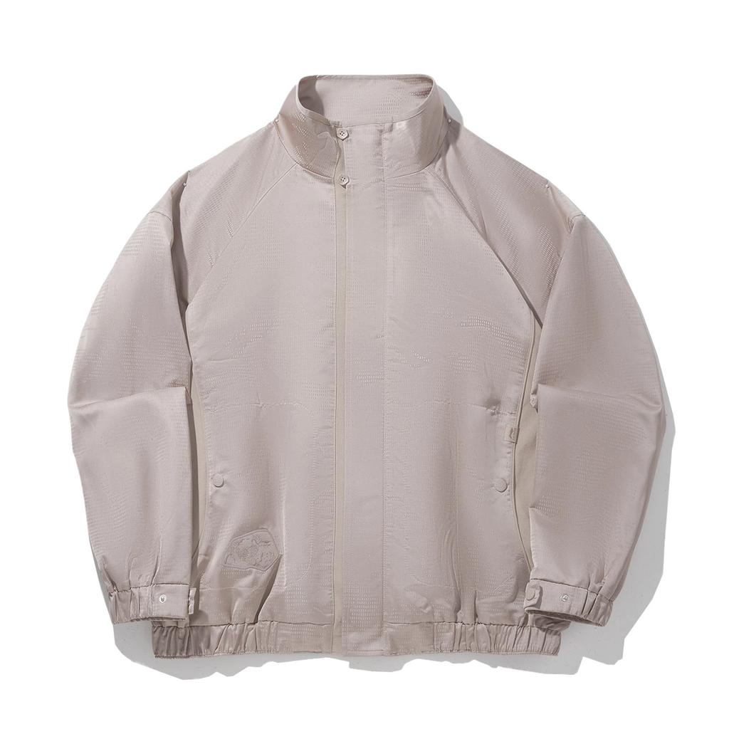 Li Ning Kung Fu Series Stand Collar Zipper Loose Versatile Solid Color Comfortable Jacket Men Jacket AFDVC45-4