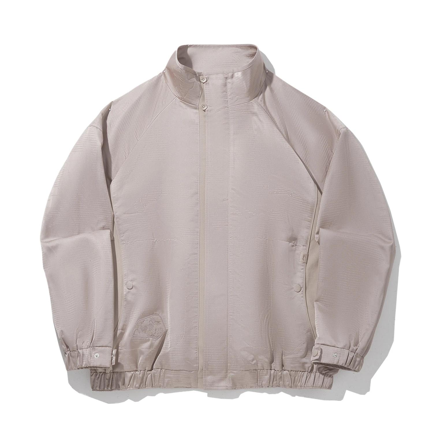 

Li Ning Серия Кунг-фу Куртка с воротником-стойкой, на молнии, свободного кроя, универсальная, однотонная, удобная, мужская куртка AFDVC45-4 XXL