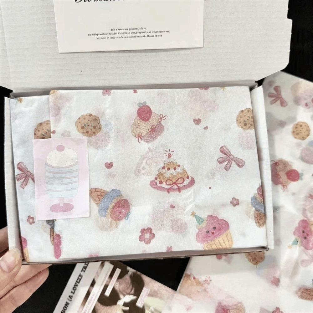 10PCS Hand-rubbed Bowknot Sydney Paper Cotton Texture Bowknot Design Cotton Paper Gift Wrapping Flower Wrapping