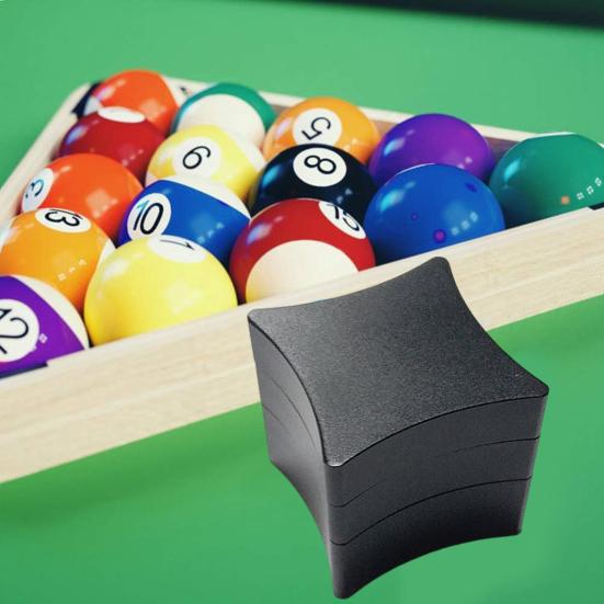 Magnetic Pool Cue Chalk Holder 3 Sections Aluminum Alloy Portable Square Snooker Chalk