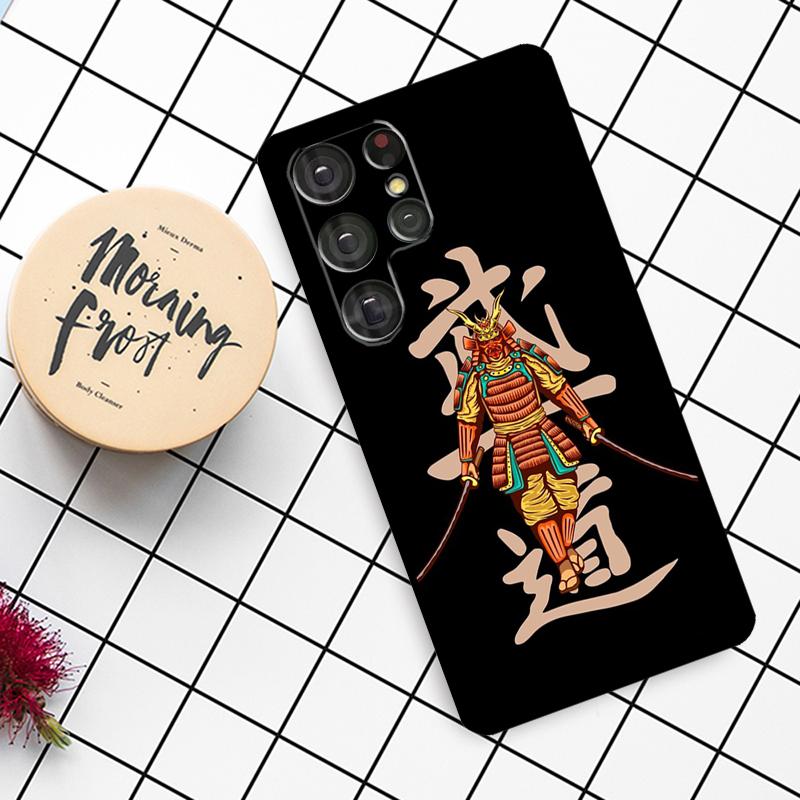 Samurai Oni Mask Case For Samsung Galaxy S24 FE S21 S22 S23 S25 Ultra S9 S10 Plus S20 FE S25 FE Phone Cover