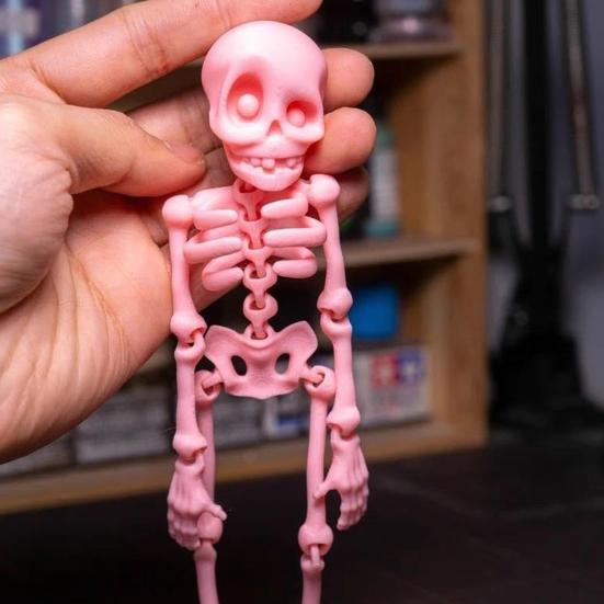 Skull Fridge Magnets with Movable Joints Halloween Poseable Skeleton Fridge Magnet Quirky Gothic Refrigerator Stickers for Kitchen Office