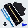 Gold 432HZ Aluminum Alloy Colored Tuning Fork with Triangle Shape.