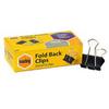 Marbig Fold Back Clips 12/box (Black)