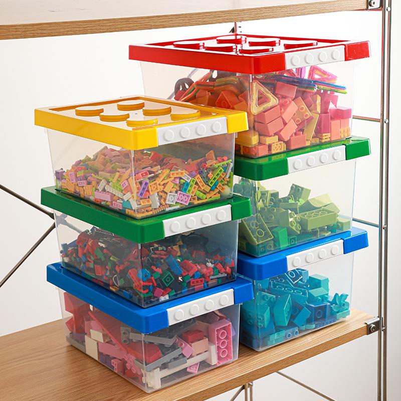 LEGO Kids' Storage Box for Building Blocks and Snacks - Plastic Organizational Bin