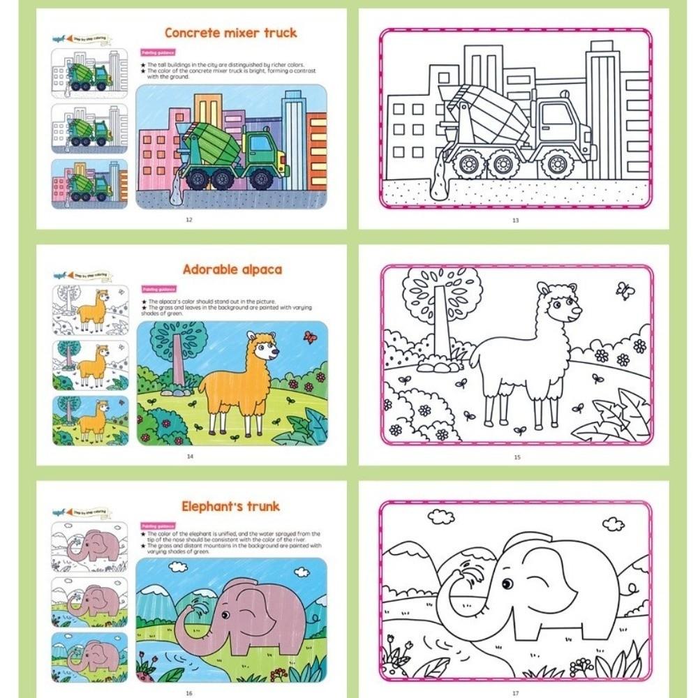 Baby Coloring Books Animals Drawing Toy Children's Drawing Book  Home Activity