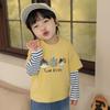 LUSON Chen Dazhu Baby Boy Long-Sleeve Fake Two-Piece Cartoon T-Shirt