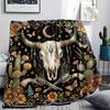 1Pc Bear Eagle Print Flannel Blanket High Quality Warm Comfortable Cover for All Seasons Perfect for Gifts Home Decor