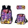 3-Piece Game Backpack School Bag For Teenagers Boys And Girls Travel Study Backpack And Lunch Box And Pencil Bag