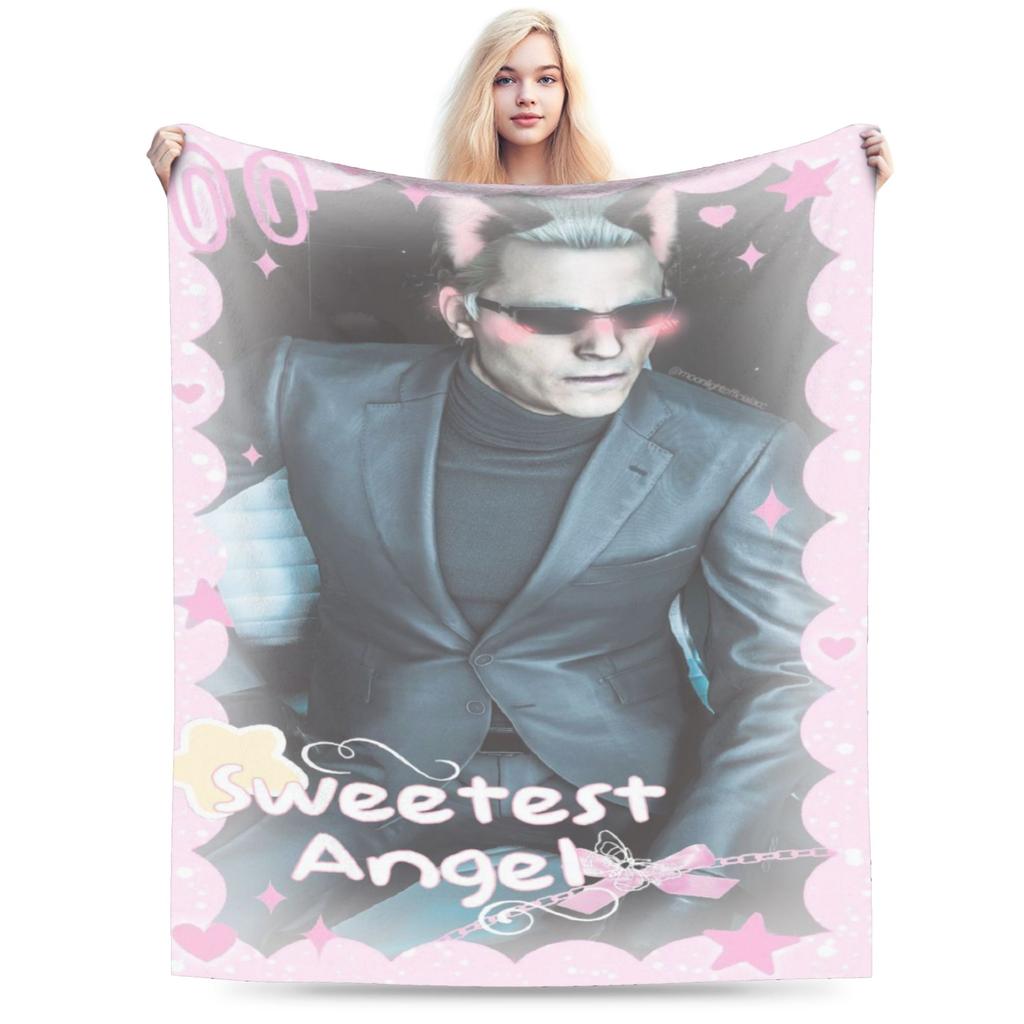 Y2K Albert Wesker Deky Super Měkký Flanel Pohodlná Přehozová Deka Lze Prát v Pračce