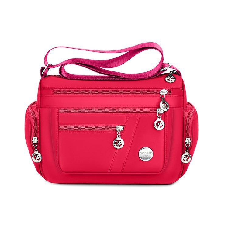 Multi Compartment Large Capacity Middle-aged Mother Bag Lightweight and Casual Shoulder Bag Commuting Crossbody Bag