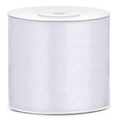 Satin Ribbon, White, 50mm/25m, 008