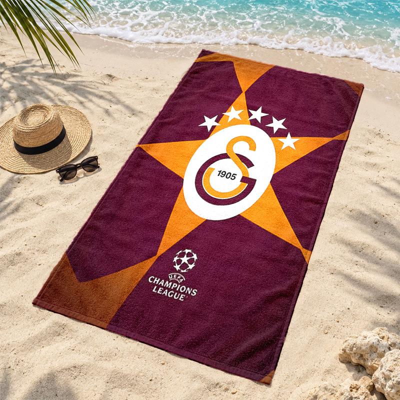 Galatasaray Microfiber Beach Towel Quick Dry Sand Free Lightweight Beach Towels for Travel Swimming Camping
