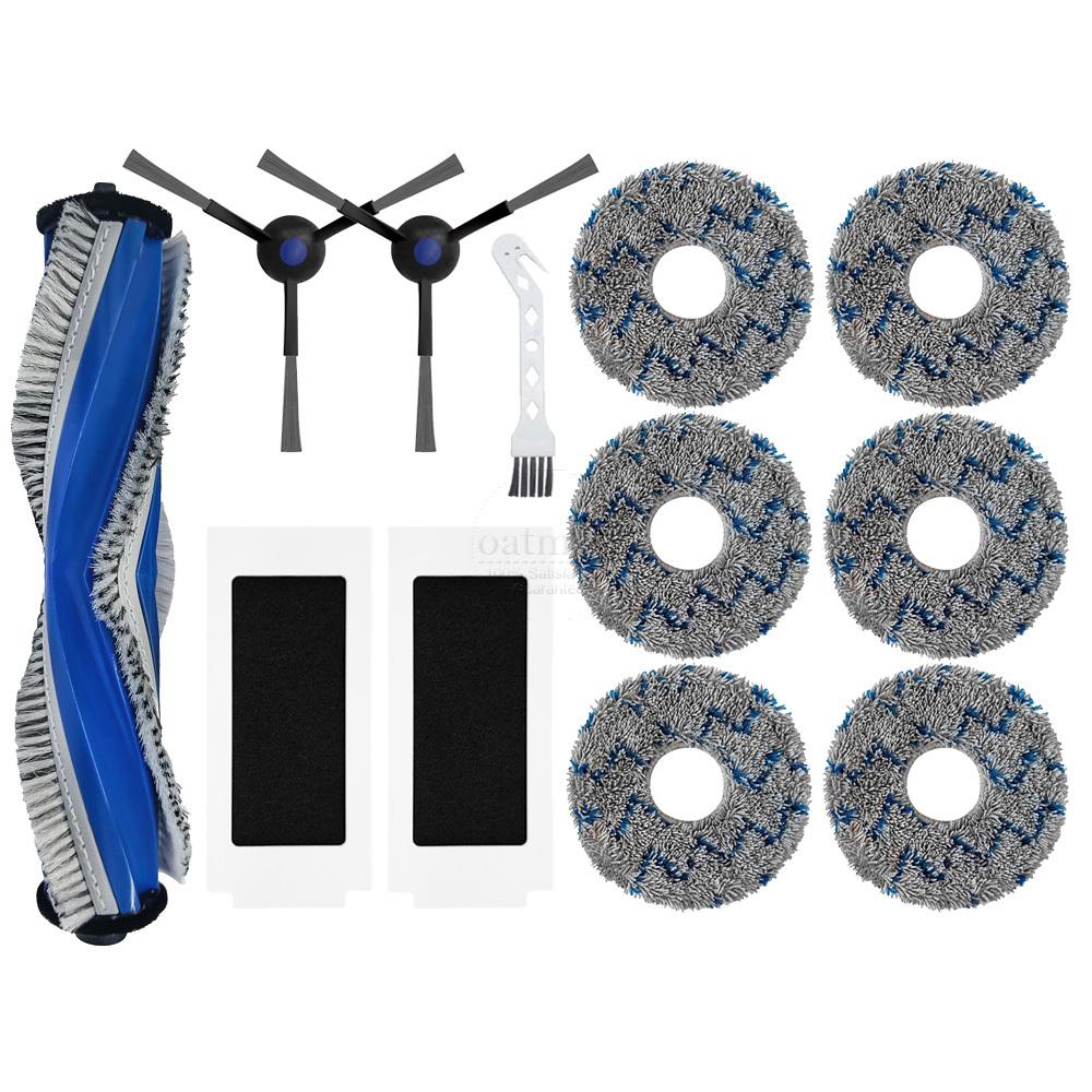 Accessories Kit For Ecovacs Deebot T30 OMNI/T30 Pro/T30 Max Vacuum Cleaner Replacement Parts Main Brush Filter Dust Bag Mop Pads