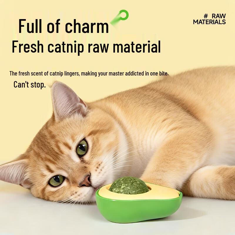 Avocado Catnip Ball Toy (10-Pack)
