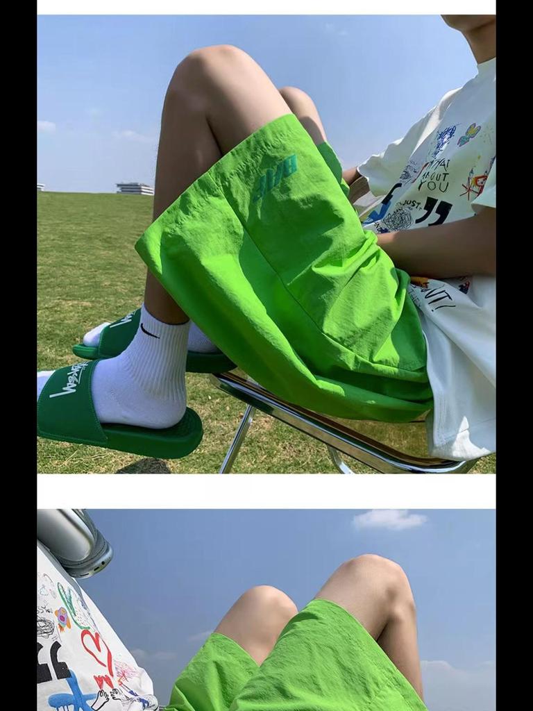 Dopaminowy Róż Unisex Szybkoschnące Szorty Sportowe Casual o Średniej Długości