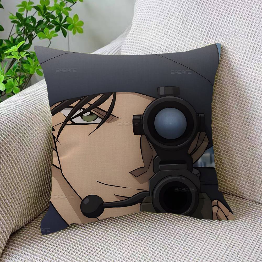 Mystery Detective CConan Pillowcase Toon Gift Cushion Cover Bedroom Home Sofa Chair Seat Decor Pillow Case