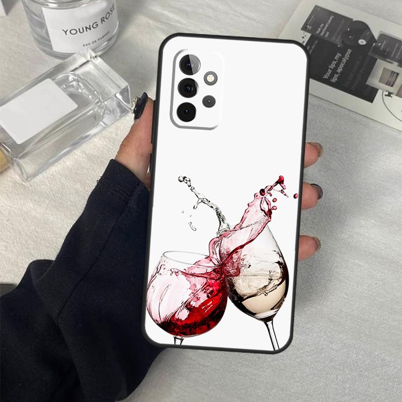 Rotweinglas Kunsthülle Für Samsung Galaxy A06 A16 A26 A36 A56 A53 A32 A52 A33 A13 A55 A35 A15 A14 A34 A54 A17