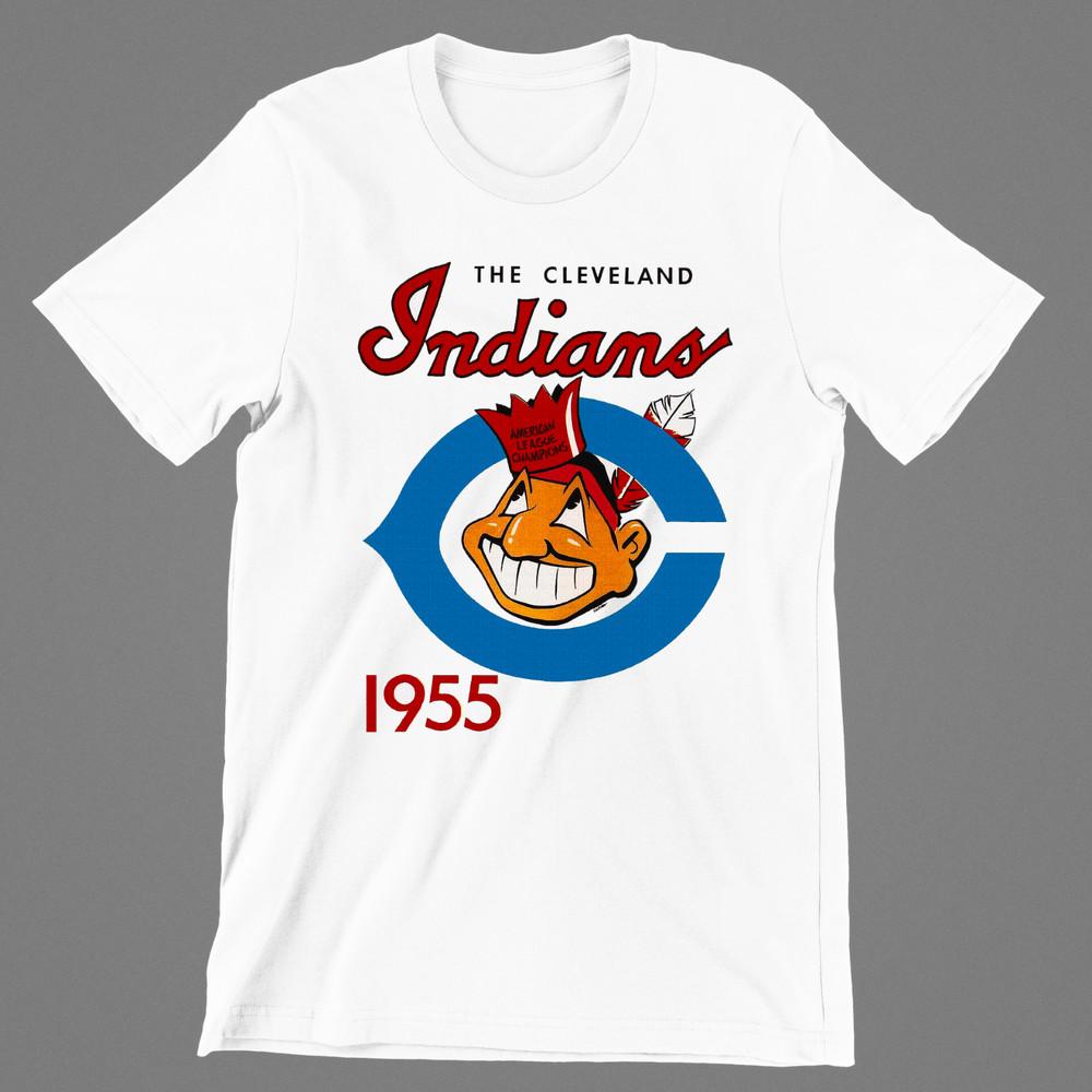 Cleveland Indians The Indians Men T-shirt White Tee All Sizes JJ4406