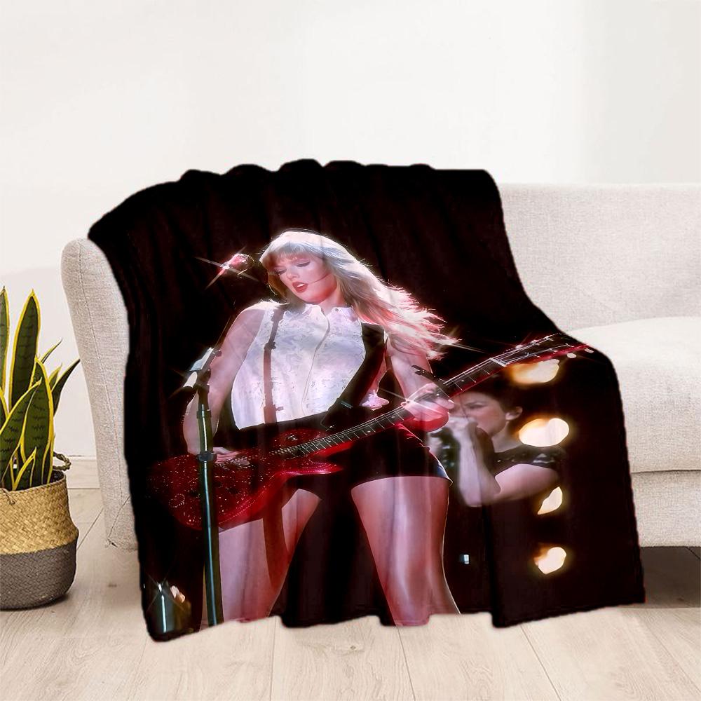 Taylor Swift Performance Blanket Comfortable Suitable for Sofa Office Chair All-Season Use Modern Gifts For Family Or Friends