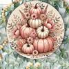 Iron Pumpkin Wall Art for Halloween Fall Home Decor Kitchen Garden