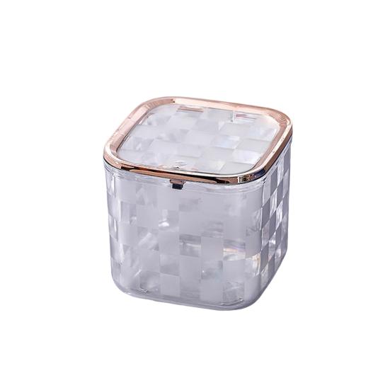 Mantieni Ordinato Trasparente Utile Design a Pressione Tavolino da Salotto Mini Cestino per Rifiuti Vari Carta Mini Pattumiera