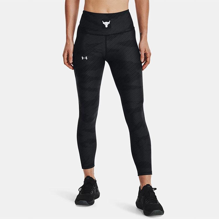 Under Armour Solid Slim Fit Casual Fitness Pants Women bottoms Black 1369954-001
