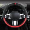 Elastic Stretch Steering Wheel Cover Without Inner Ring Fits 14.5-15in Steering Wheels, Wear-resistant Leather, Easy Carry