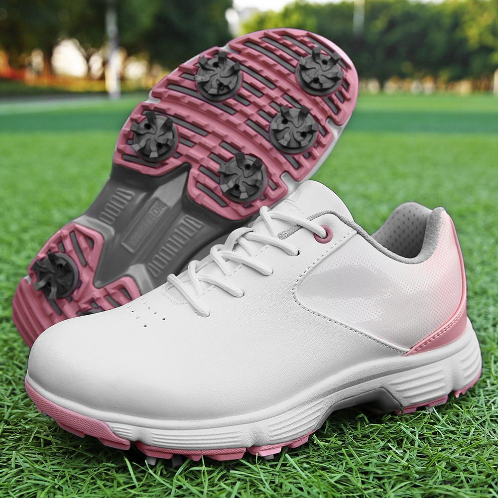 Professional Anti Skid Waterproof Golf Shoes Women Lightweight Golfing Sneakers Comfortable Non Slip Outdoor Sports Footwear