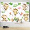 Lovely Animal Tapestry Cat Dog Monkey Hippie Wall Hanging Bedroom Living Room Dorm Home Boho Decor Witchcraft Mandala Tapestry