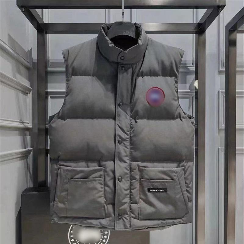 Пуховой жилет Canada Goose Expedition - Мужской/Женский Безрукавный Теплый Белый Утиный Пух L