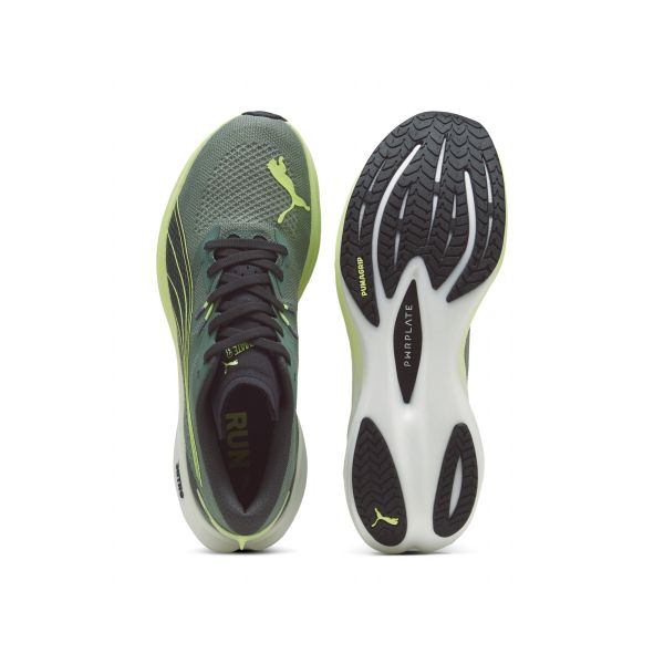 Puma Deviate Nitro 3 Eucalyptus Men Sneakers Green Fizzy-Apple 309707-08
