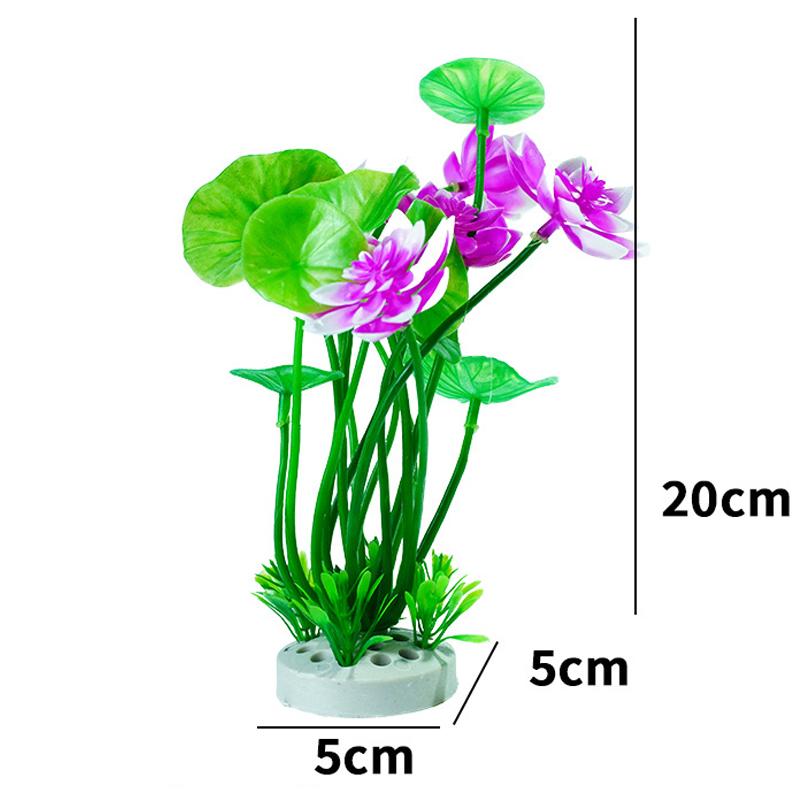 

1/5 шт., декор для аквариума, искусственные растения лотоса, украшения для аквариума, имитация цветов, принадлежности для растений