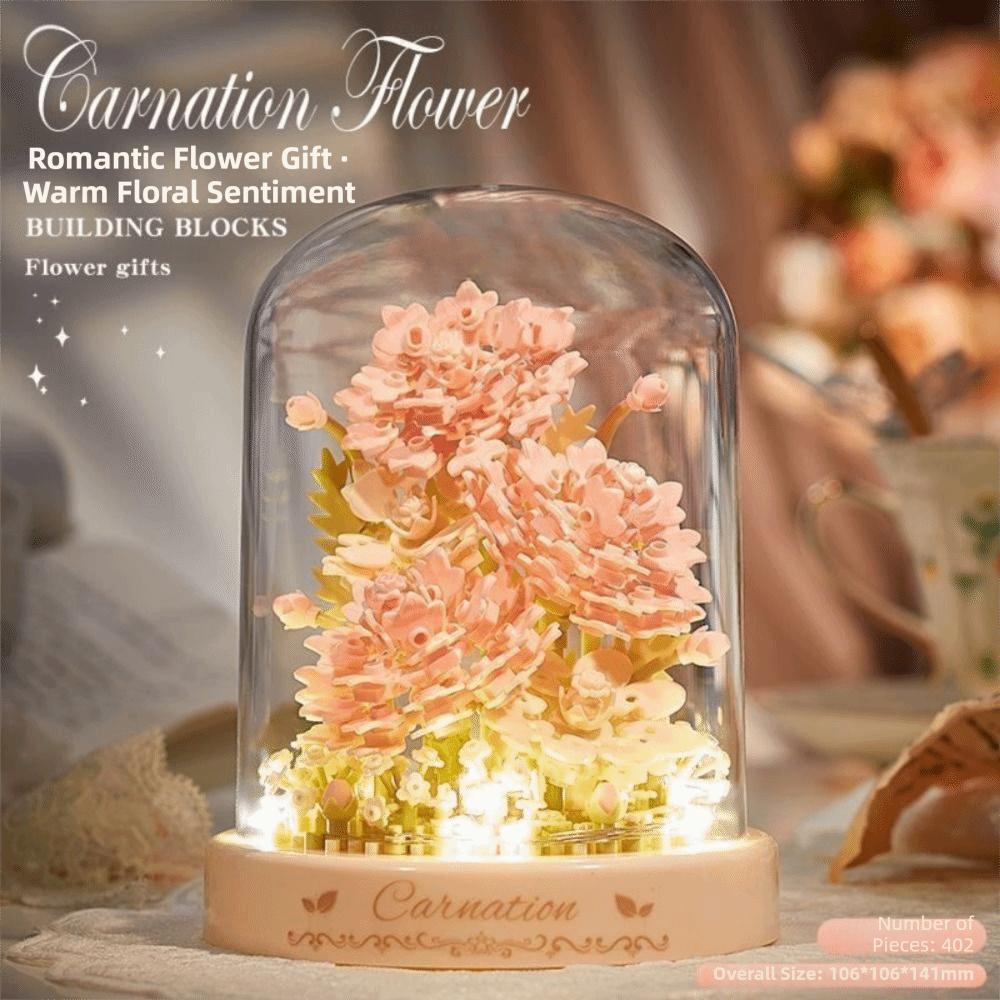 Exquisite Design Tree Building Block Kit With Ambient Light Flower Assembly Blocks Children Toy