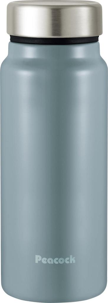 Peacock Water Bottle Stainless Steel Bottle Screw Mug Bottle 400ml Dusty Blue ADS The-peacock (Lightweight Type) Thermal/Cold AKY-40