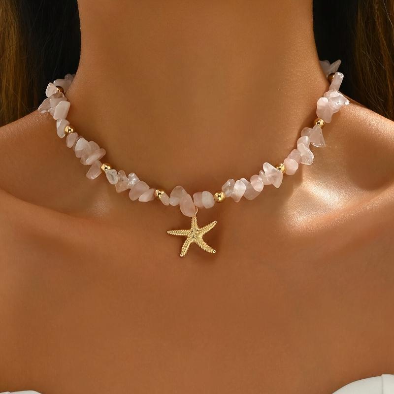 New Fashionable Irregular String Star Pendant Necklace, Women s Personalized Trendy Festival Accessories Zircon