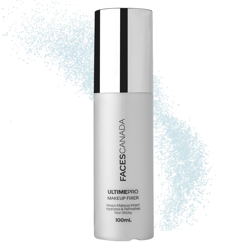 FACES CANADA Ultime Pro Fixer do Makijażu, 100 ml | Długotrwały Spray Utrwalający Makijaż | Utrzymuje Makijaż Nienaruszony | Nawilża, Łagodzi i Odświeża Skórę | Hya