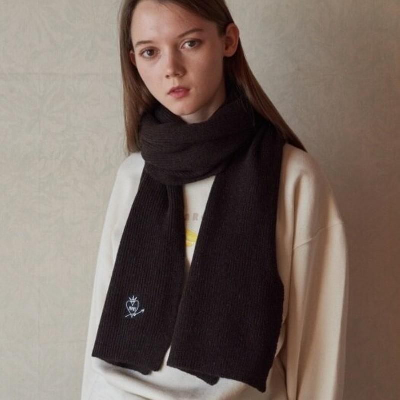 

MANES Heartmande Wool Muffler (9color) Navy