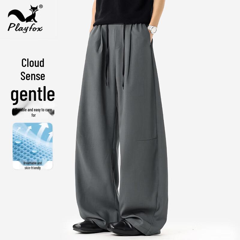 PLAYFOX Men s Summer Loose Fit Drawstring Casual Pants 4XL