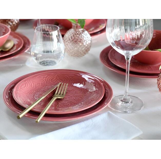 CreaTable Orient Mandala Red Dinnerware Set, 12 Pcs (21629)